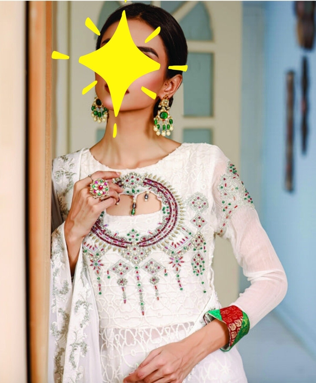 White- Dhani Luxury Chiffon Original Pakistani Suit