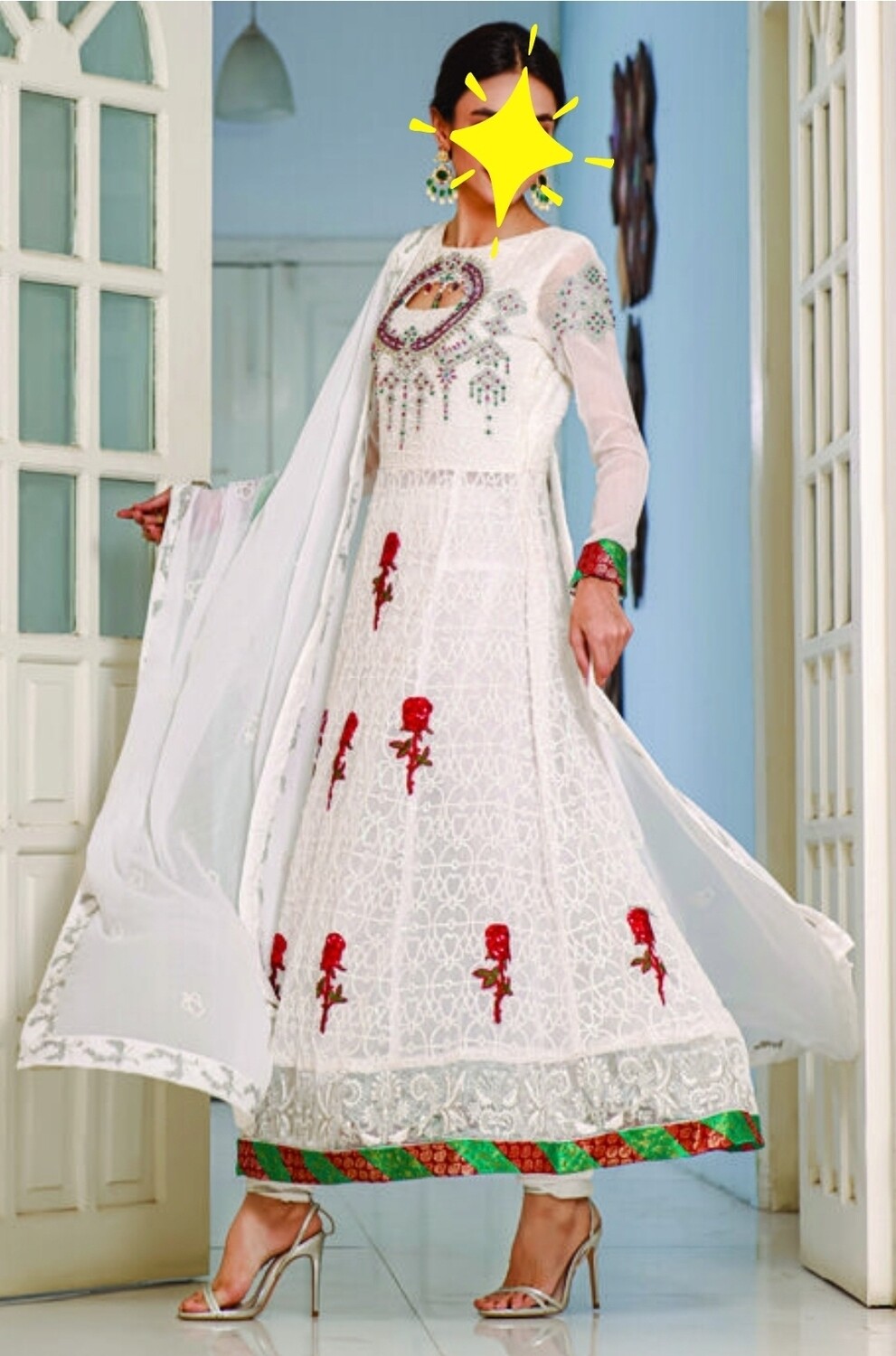 White- Dhani Luxury Chiffon Original Pakistani Suit