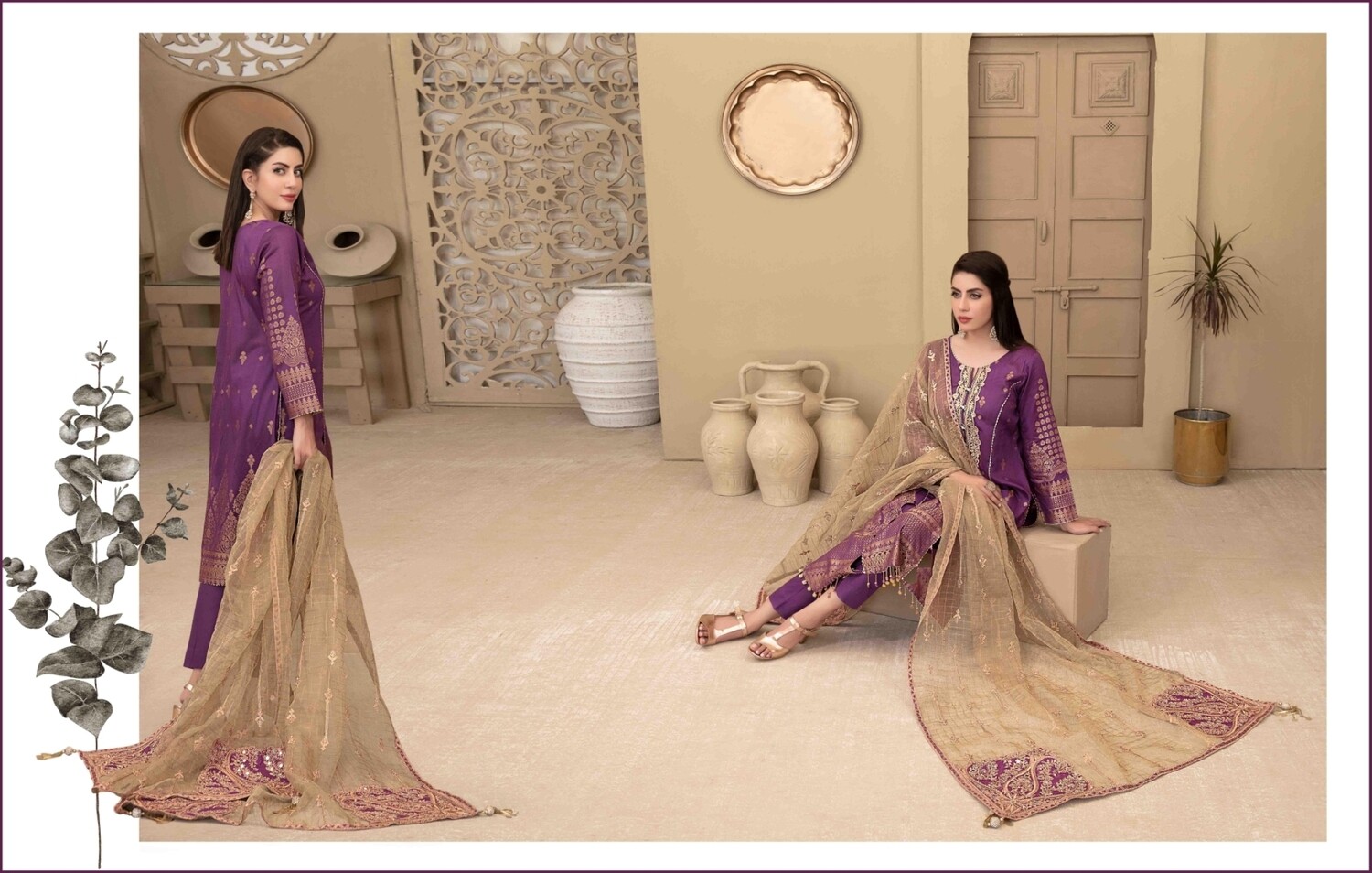 Expression of Love Banarsi Lawn collection from Tawakkal Fabrics