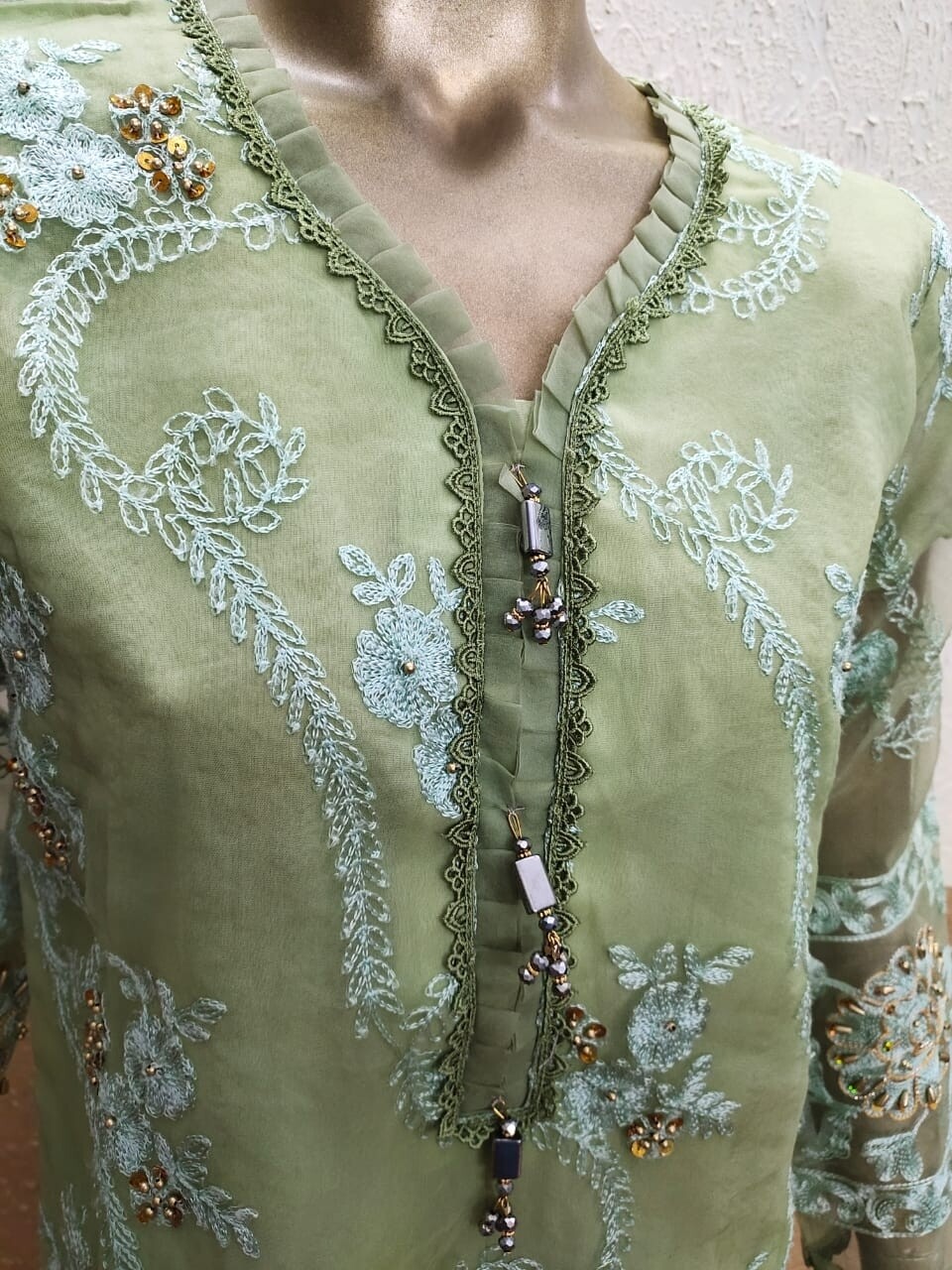 Sage Party Wear Suits