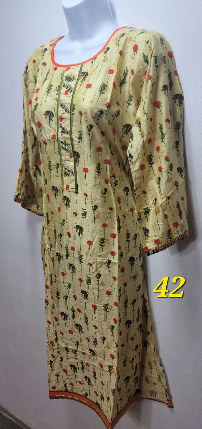Printed cotton kurtis