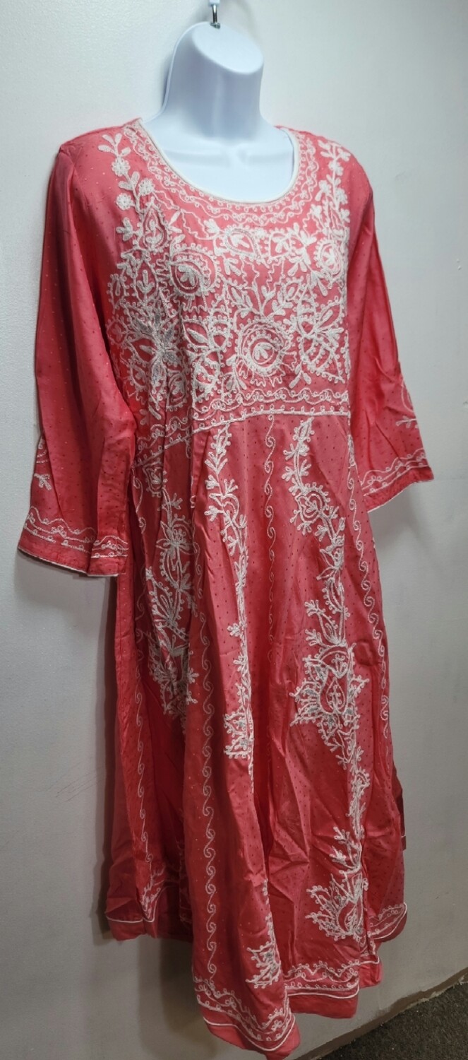 Embroidery Long Cotton Kurtis