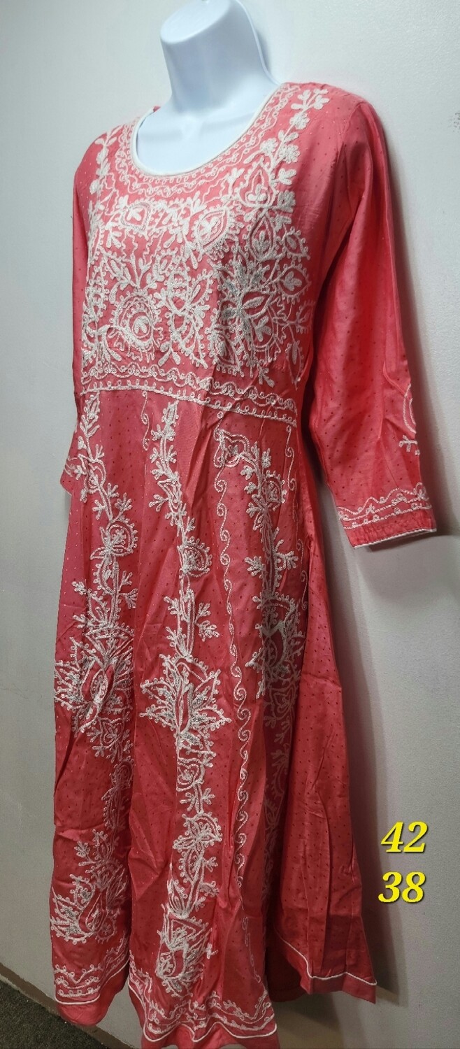 Embroidery Long Cotton Kurtis