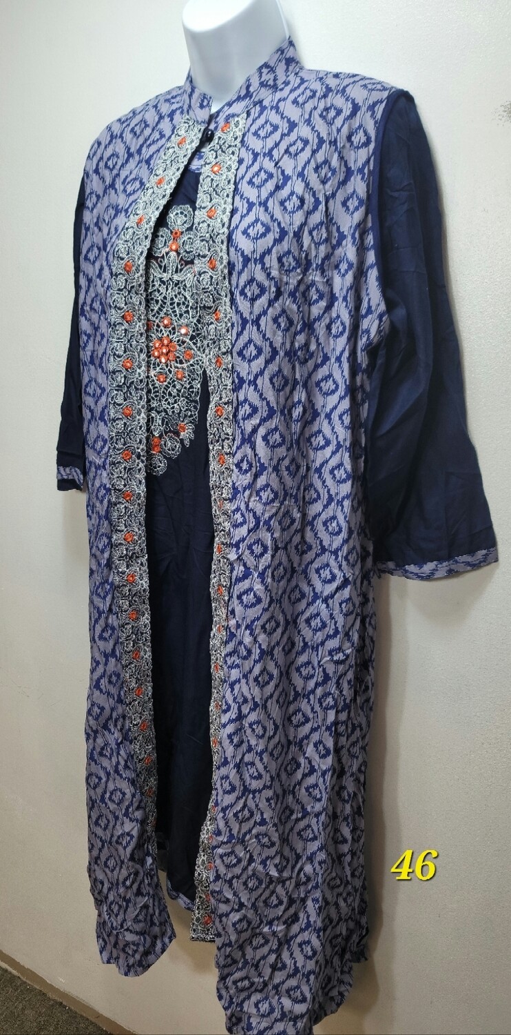 Embroidery Long Cotton Kurtis