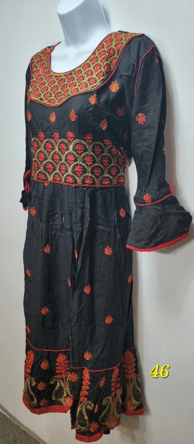 Embroidery Long Cotton Kurtis