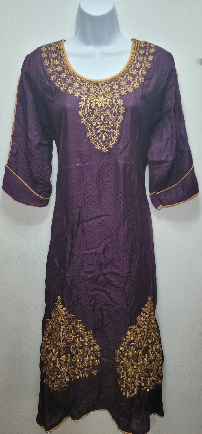 Embroidery Long Cotton Kurtis