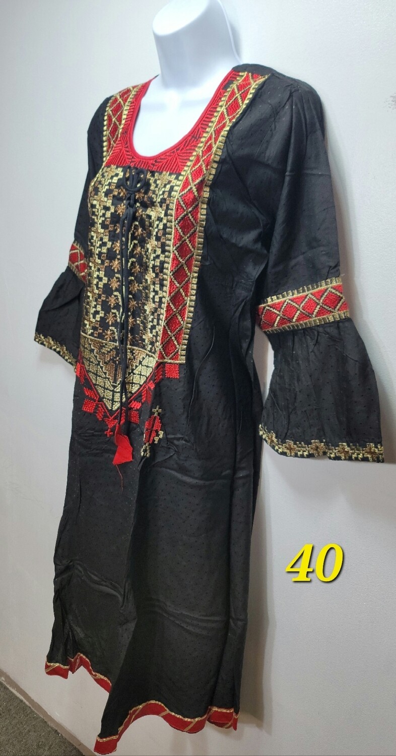 Embroidery Long Cotton Kurtis