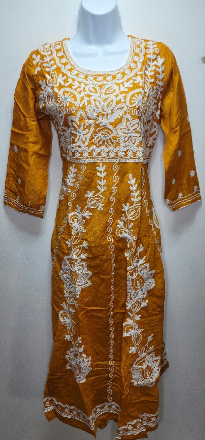 Embroidery Long Cotton Kurtis