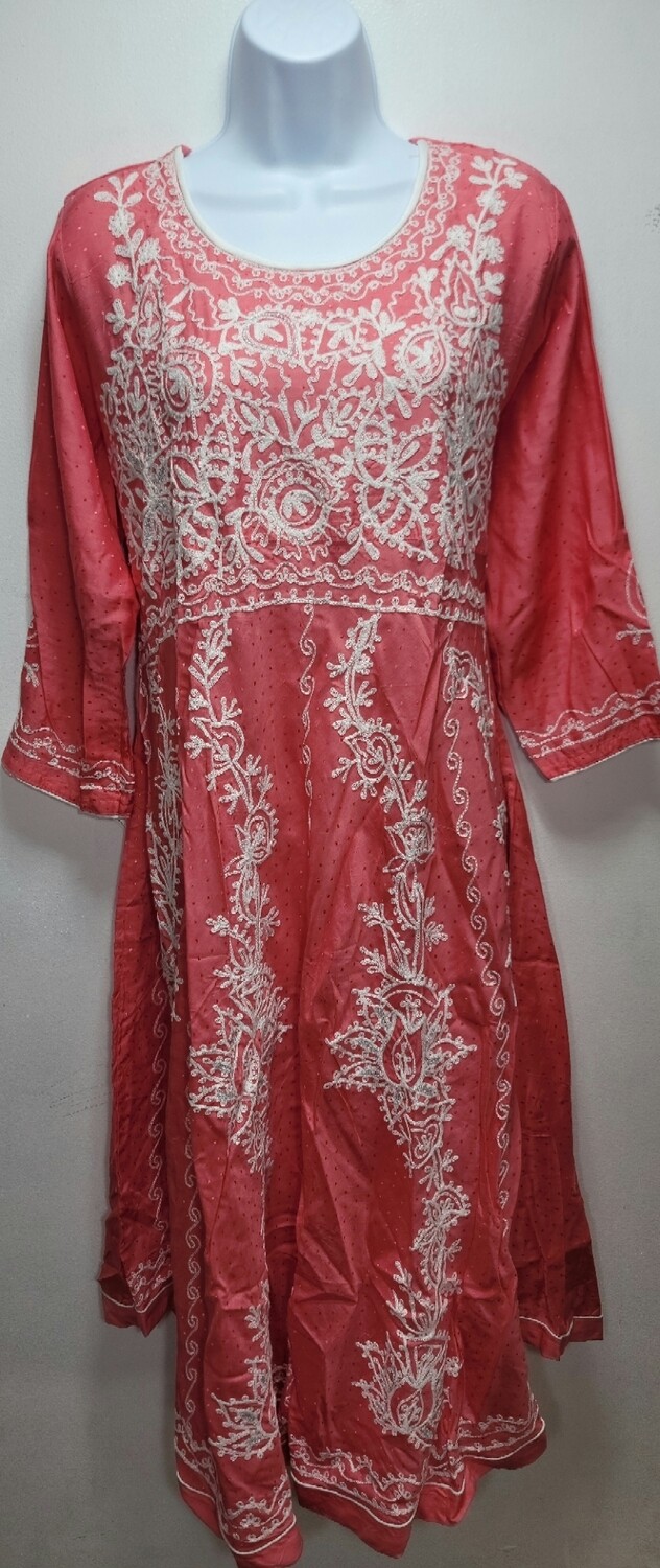 Embroidery Long Cotton Kurtis