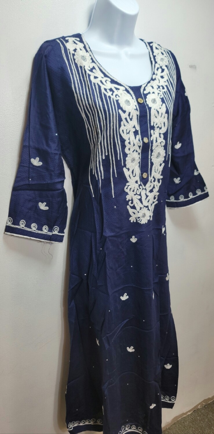 Embroidery Long Cotton Kurtis