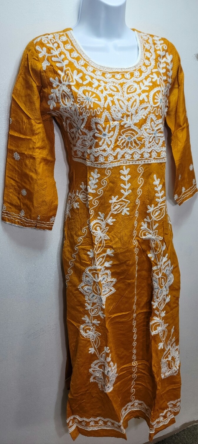 Embroidery Long Cotton Kurtis