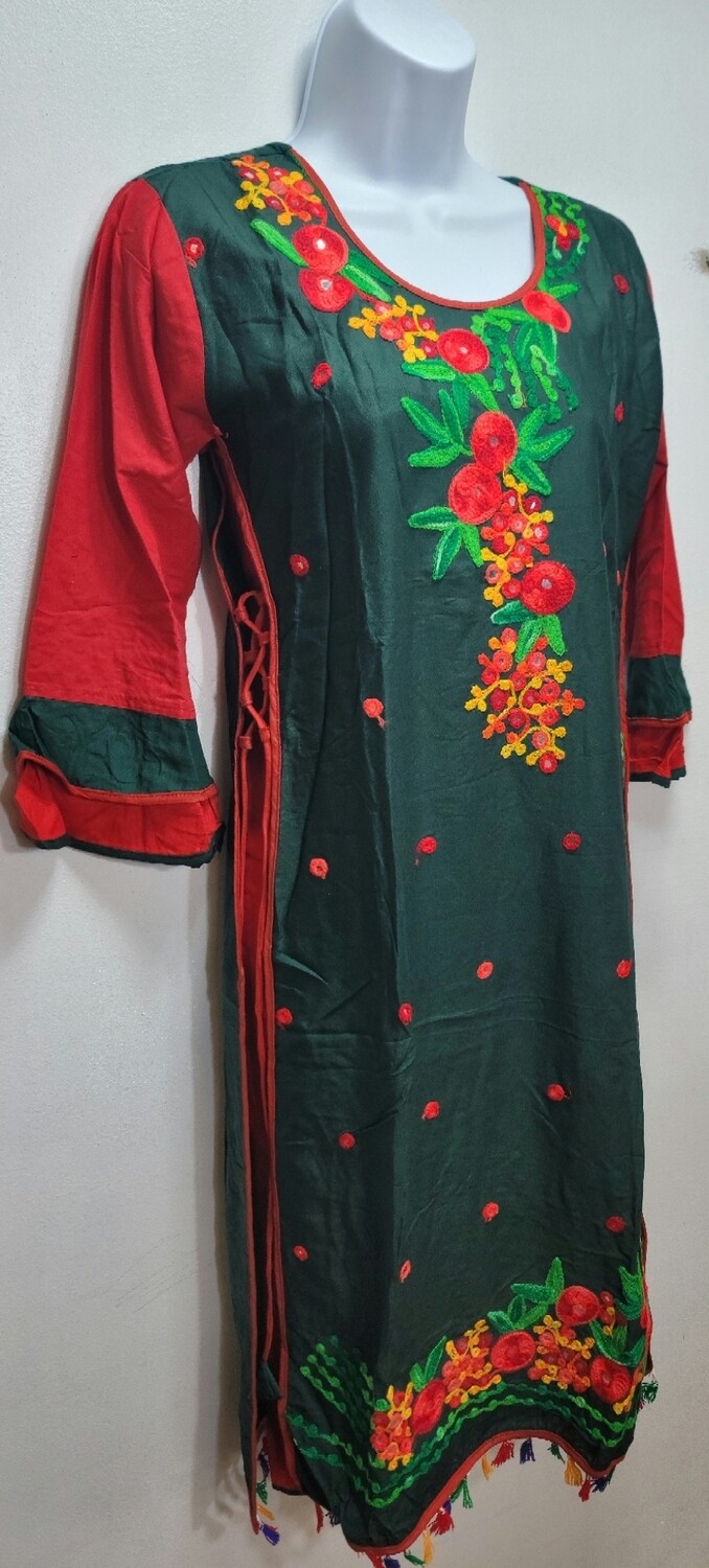 Embroidery Long Cotton Kurtis