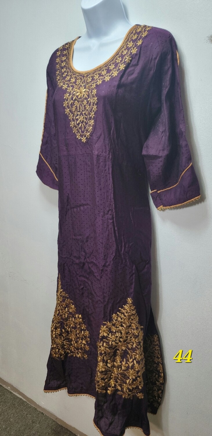 Embroidery Long Cotton Kurtis
