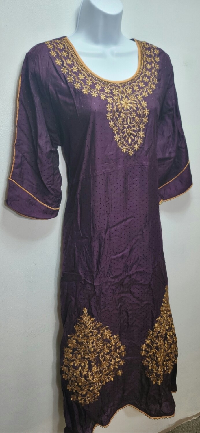 Embroidery Long Cotton Kurtis