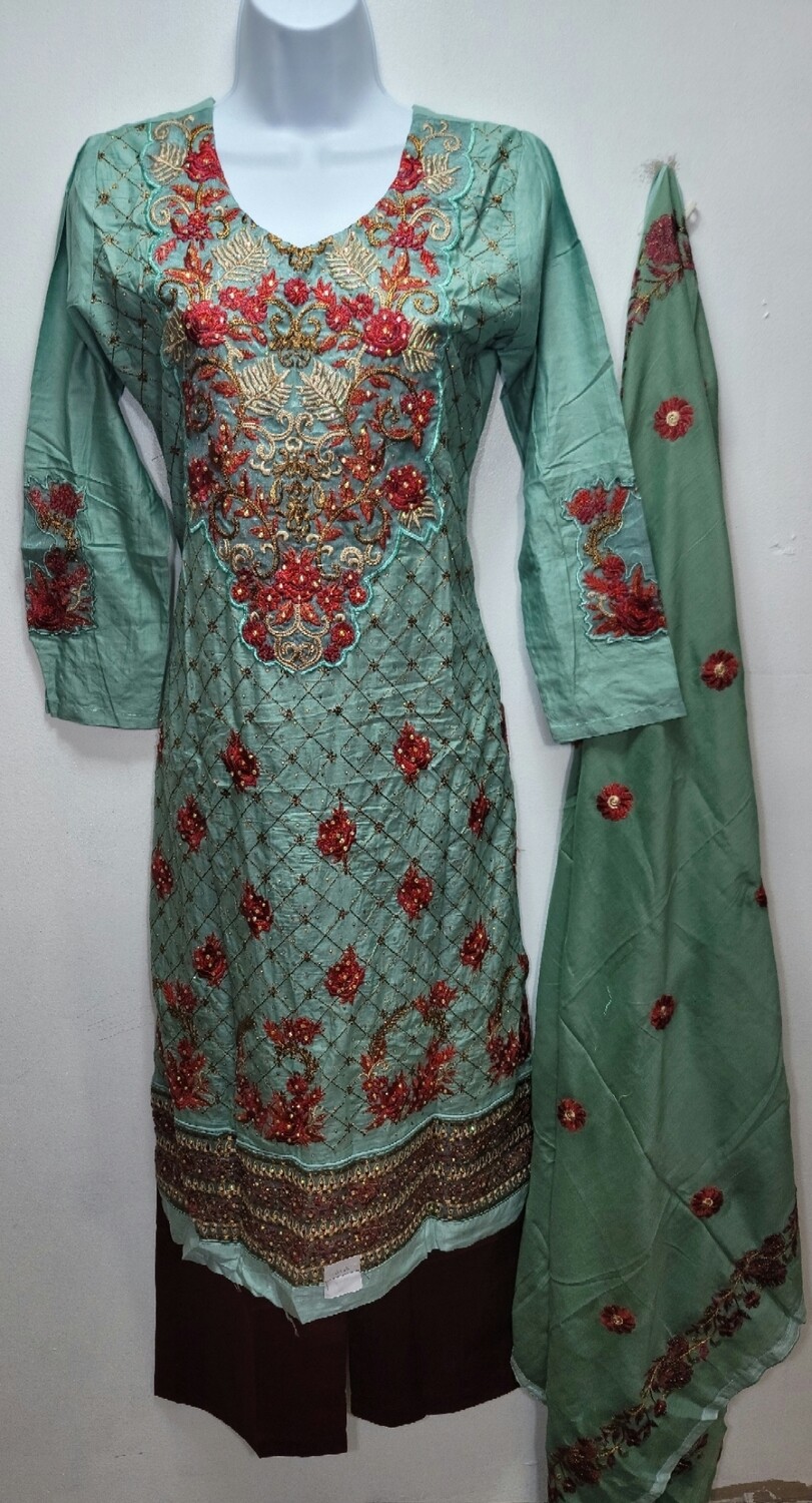 Pistachio Pakistani Cotton Boutiques Collection