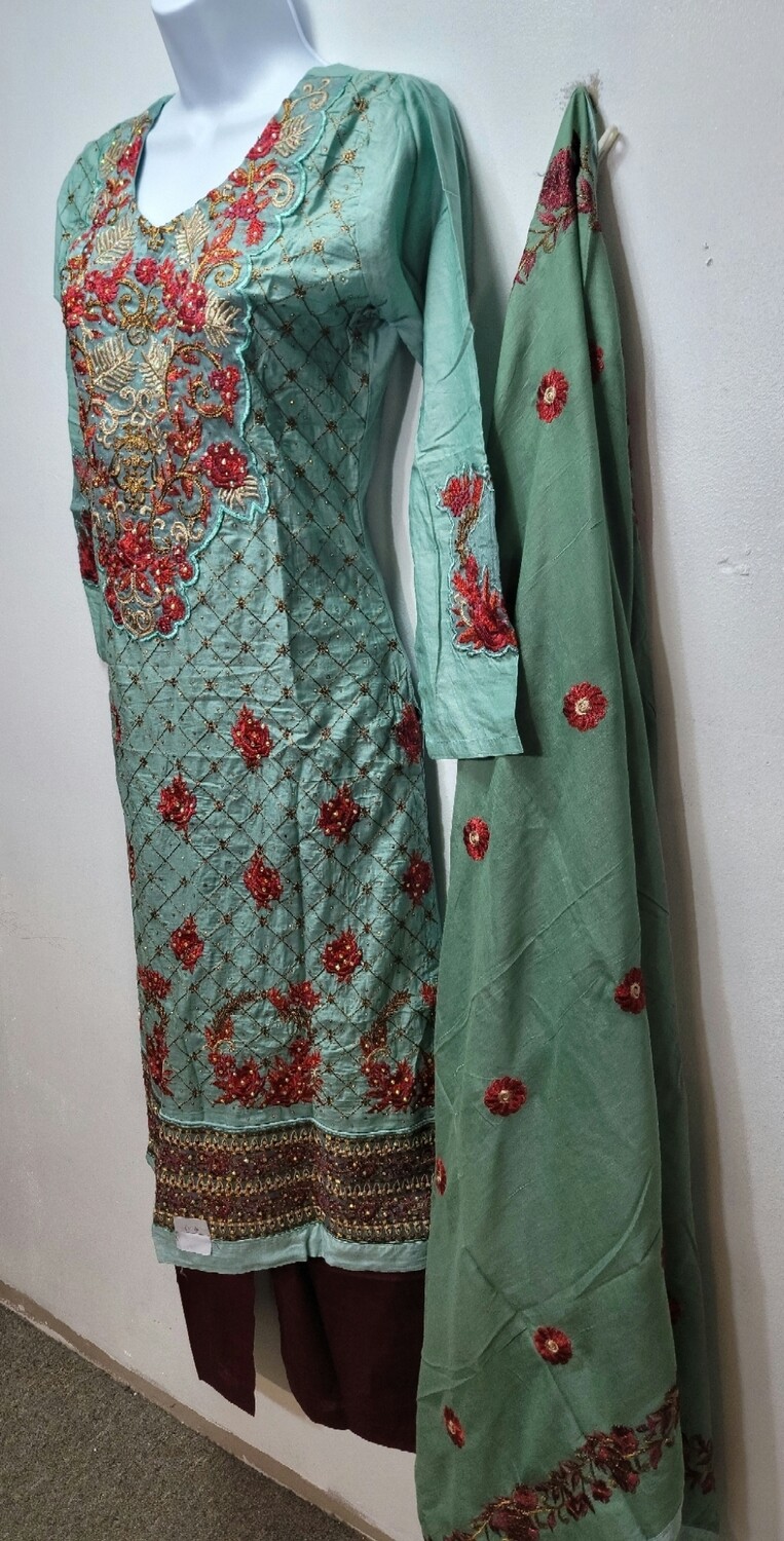 Pistachio Pakistani Cotton Boutiques Collection