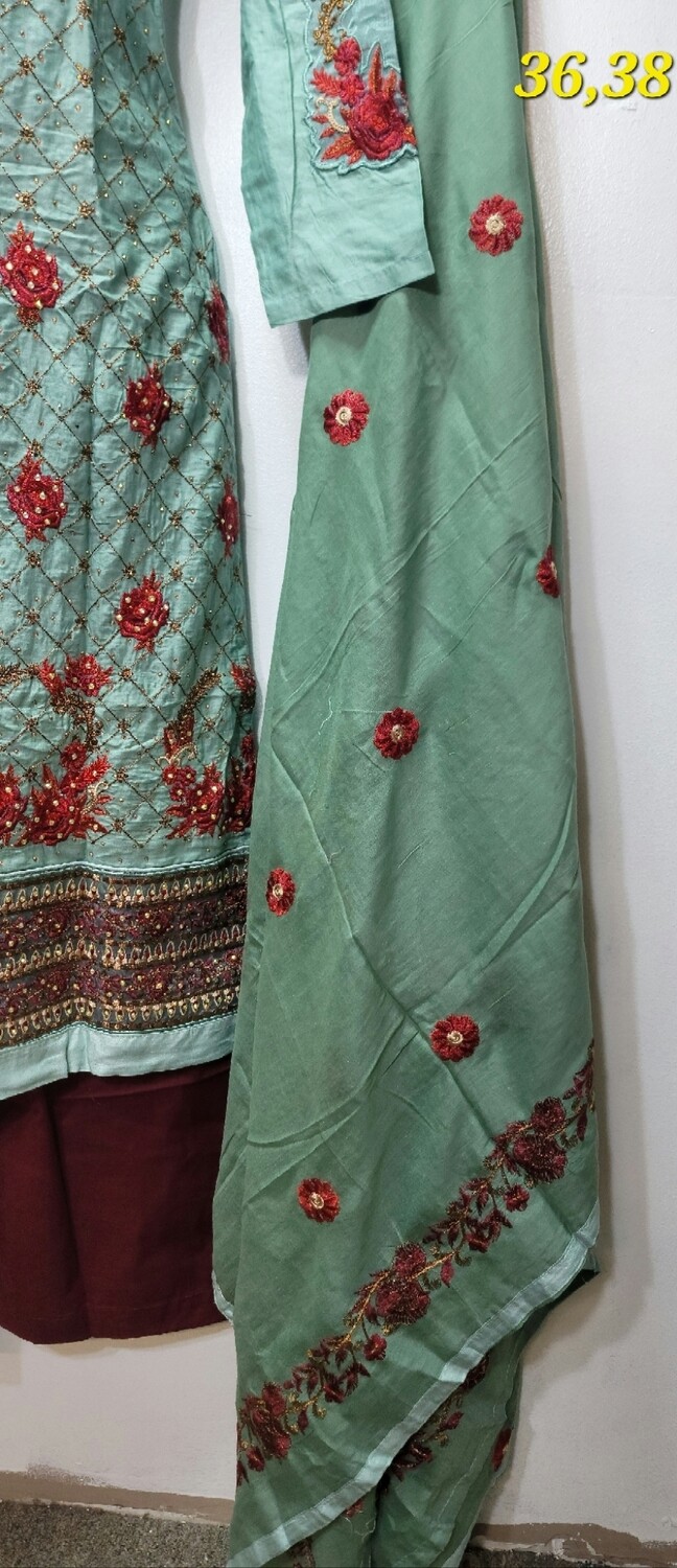 Pistachio Pakistani Cotton Boutiques Collection