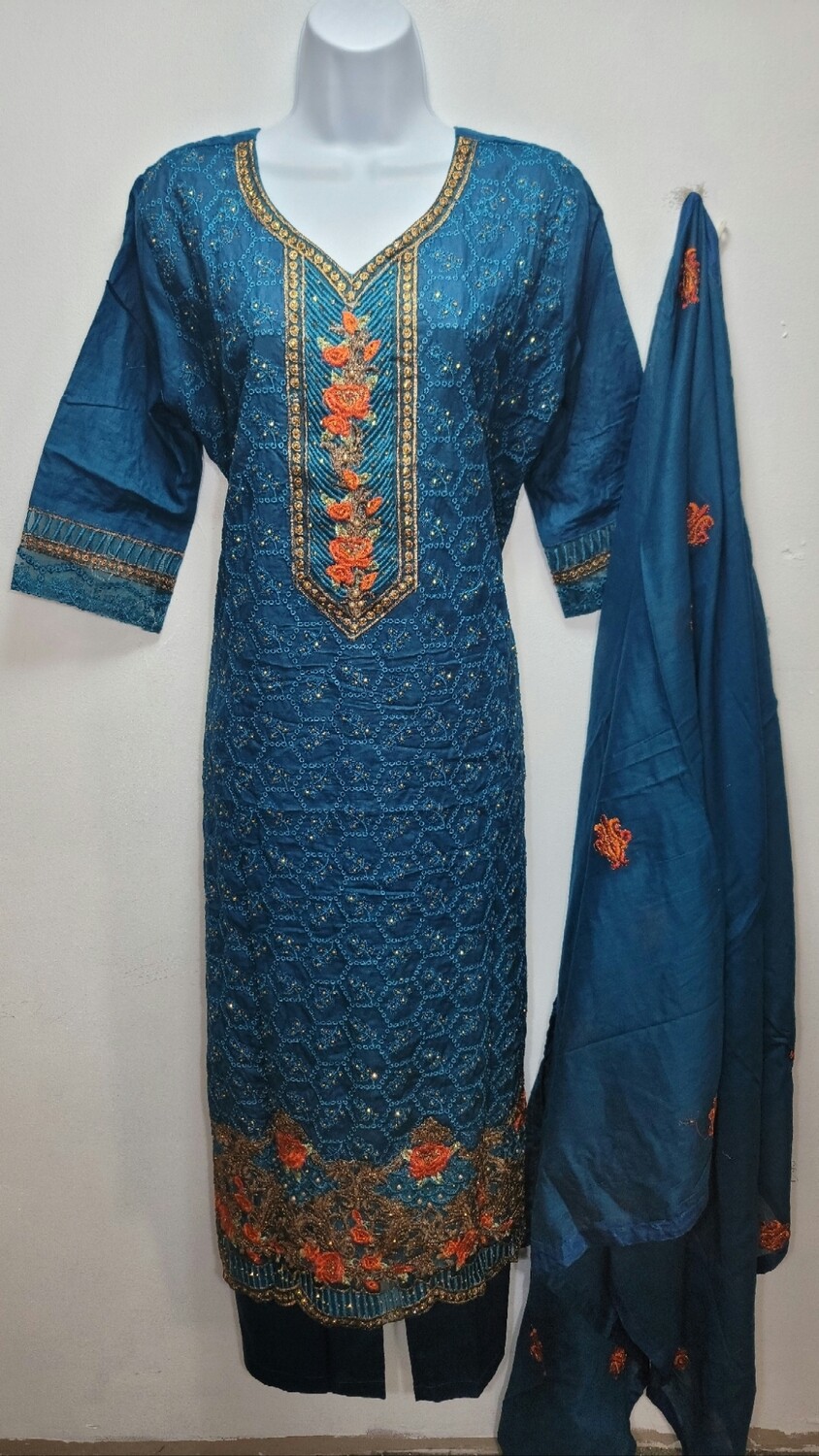 Blue- Pakistani Cotton Boutiques Collection