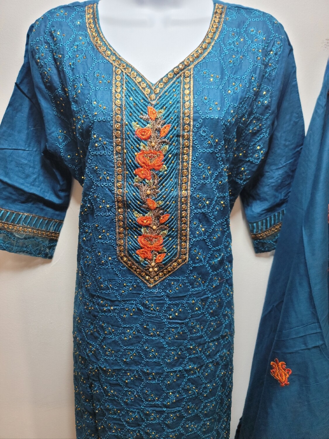 Blue- Pakistani Cotton Boutiques Collection