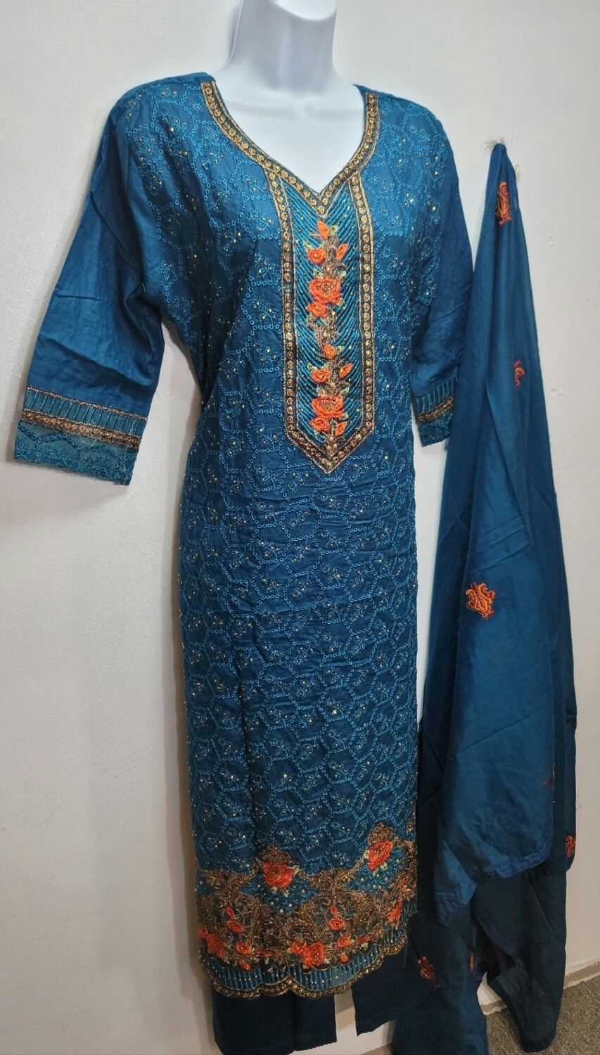Blue- Pakistani Cotton Boutiques Collection