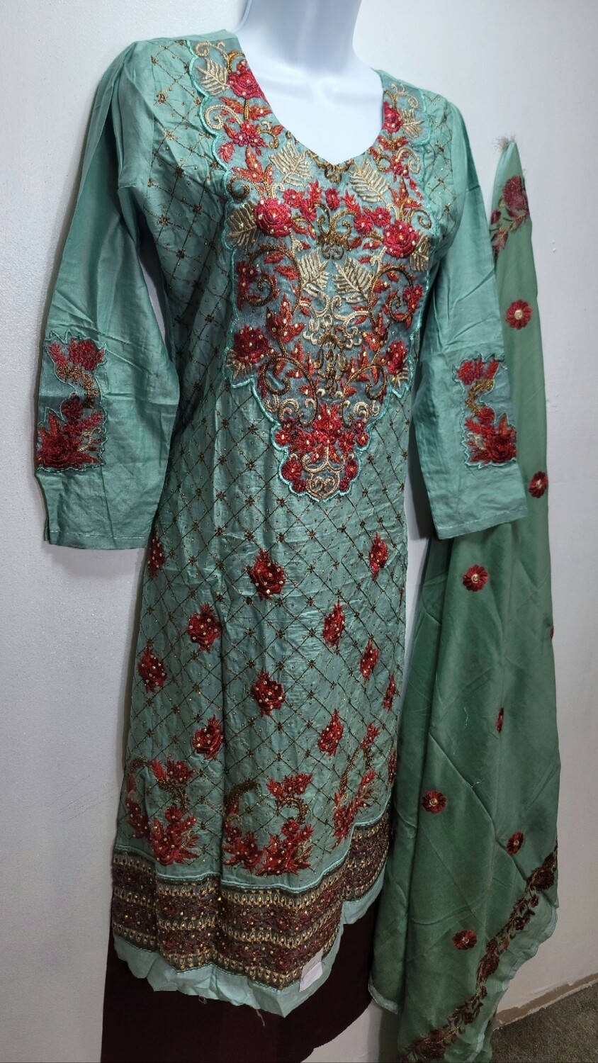 Pistachio Pakistani Cotton Boutiques Collection