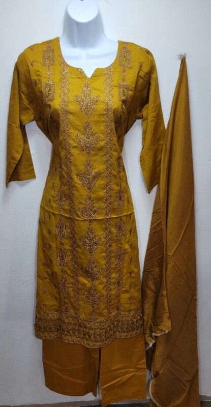 Pakistani Heavily Embridered Cotton Suits Collection