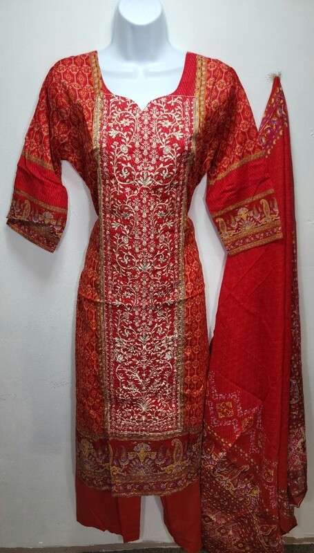 Pakistani Heavily Embroidered Cotton Suits Collection