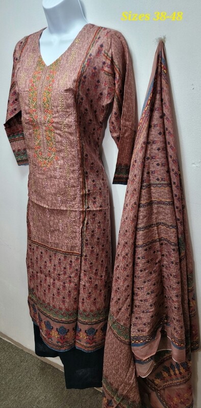 Pakistani Heavily Embridered Cotton Lawn Suits Collection
