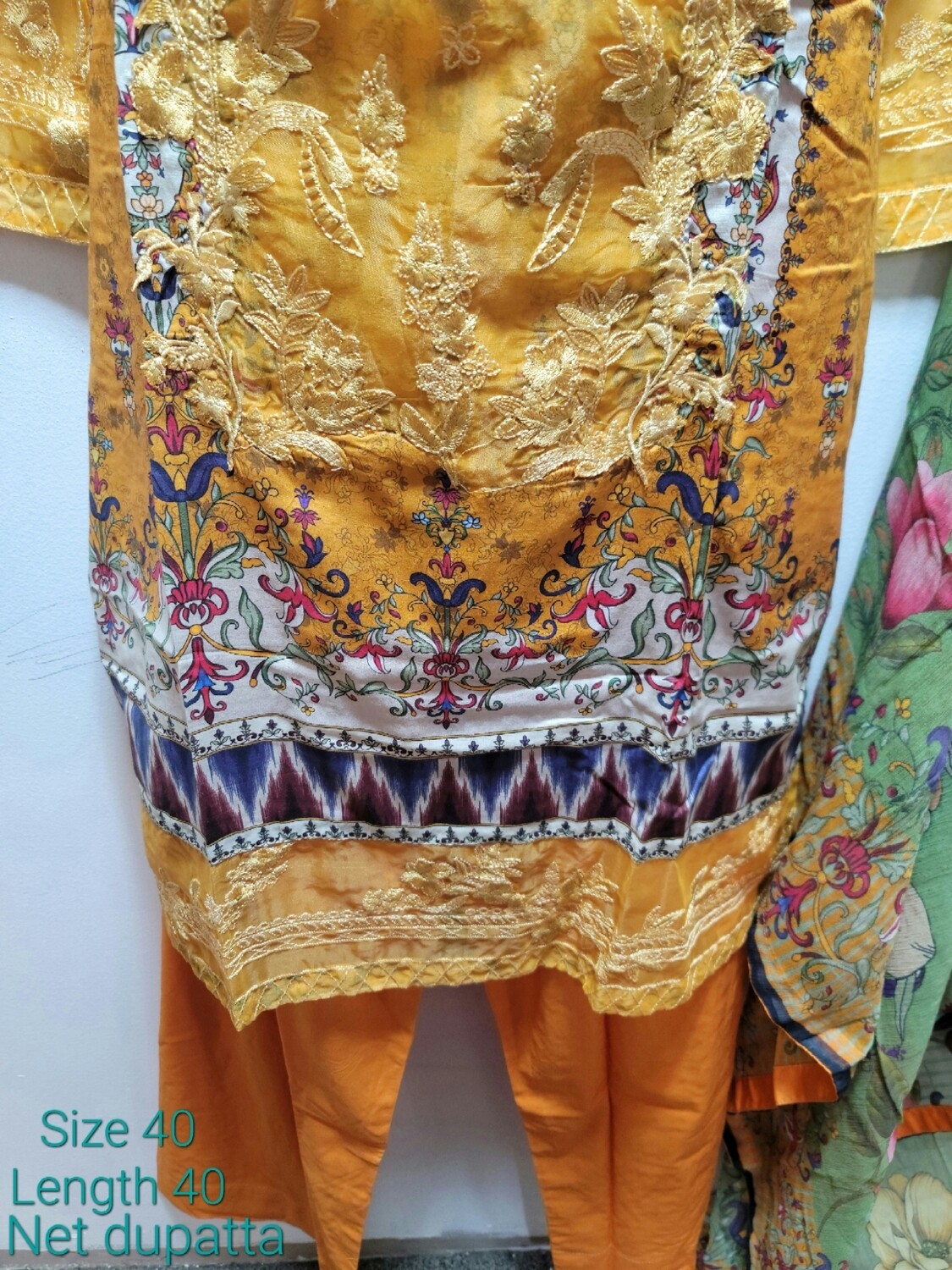 Yellow- Naushad Imdad-Luxury Lawn by Shahzeb Textile