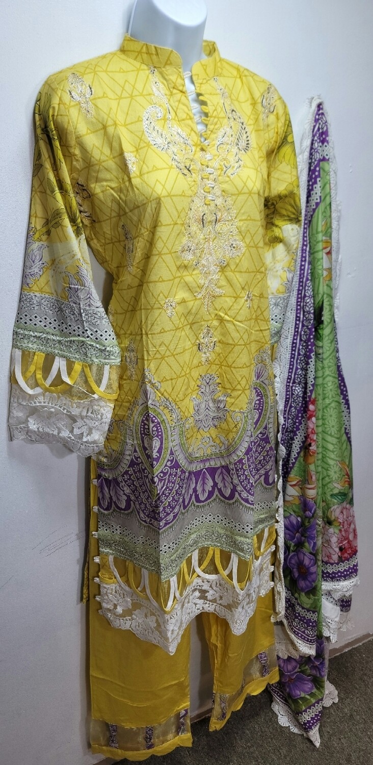 Naushad Imdad-Luxury Lawn by Shahzeb Textile.