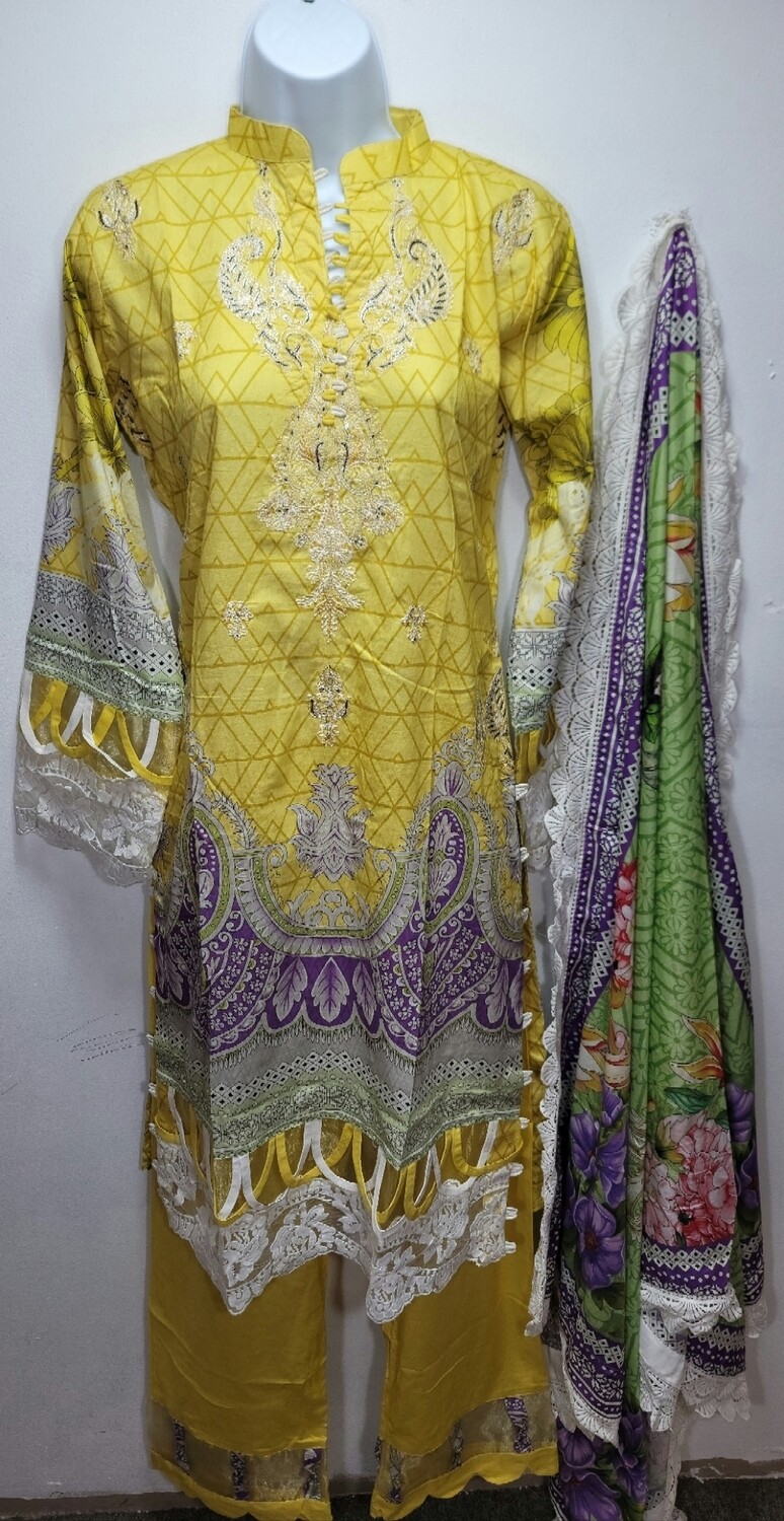 Naushad Imdad-Luxury Lawn by Shahzeb Textile.