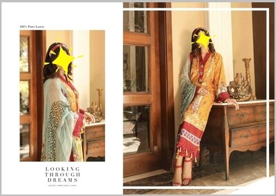 Naushad Imdad-Luxury Lawn by Shahzeb Textile.