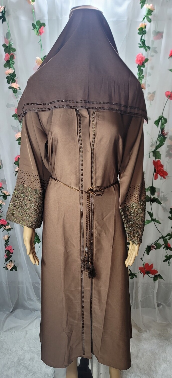 Brown Modest Dubai Abaya