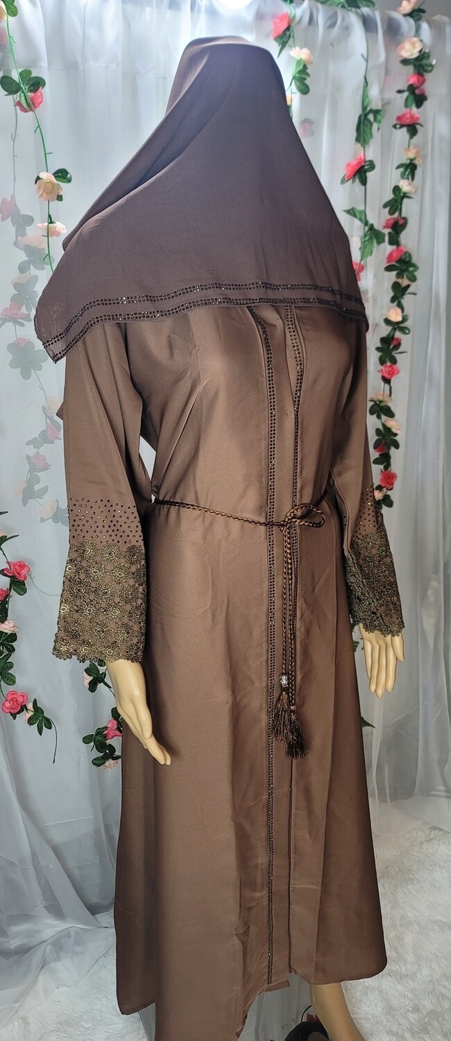 Brown Modest Dubai Abaya