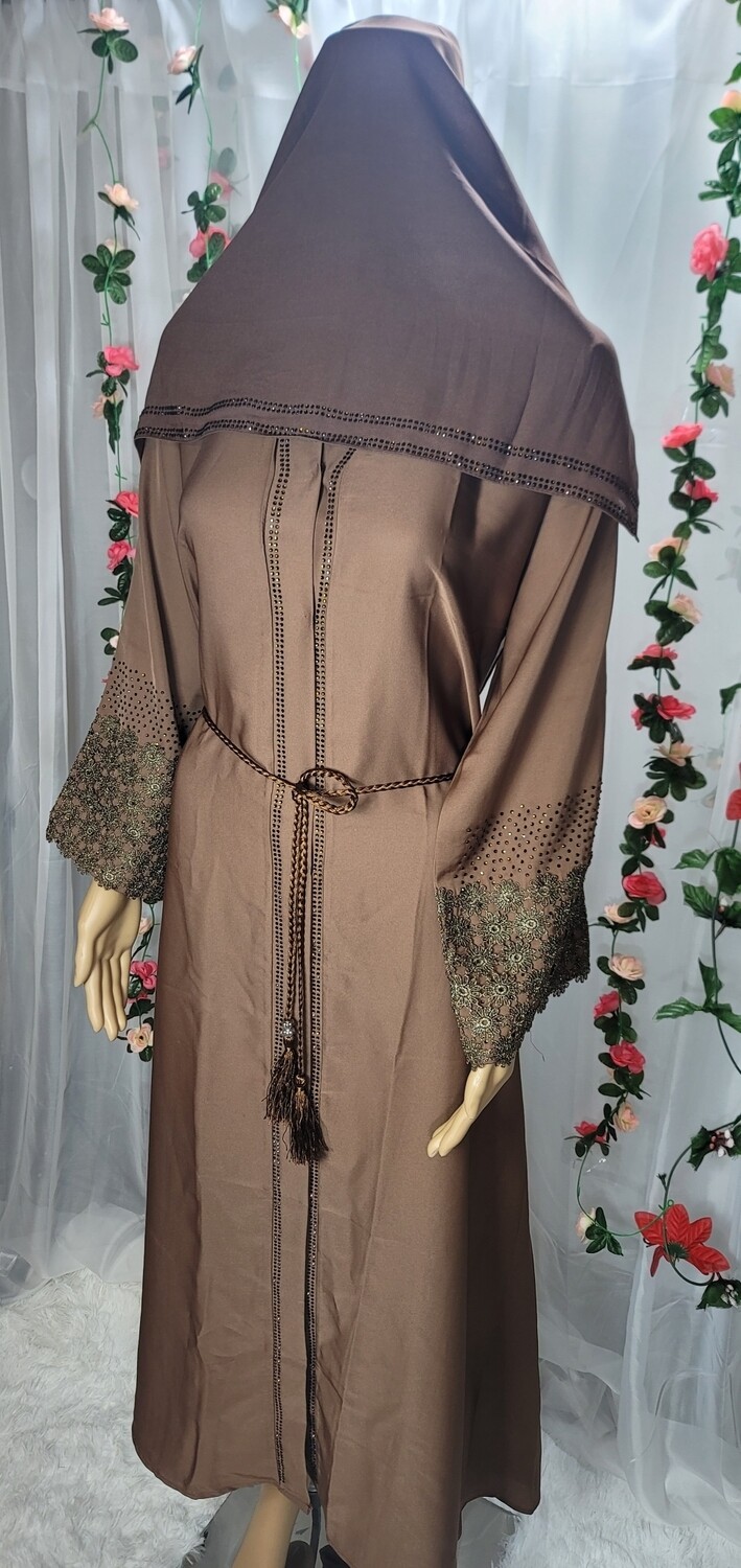 Brown Modest Dubai Abaya