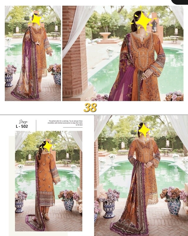 Orange- Ramsha Riwayat Luxury Lawn