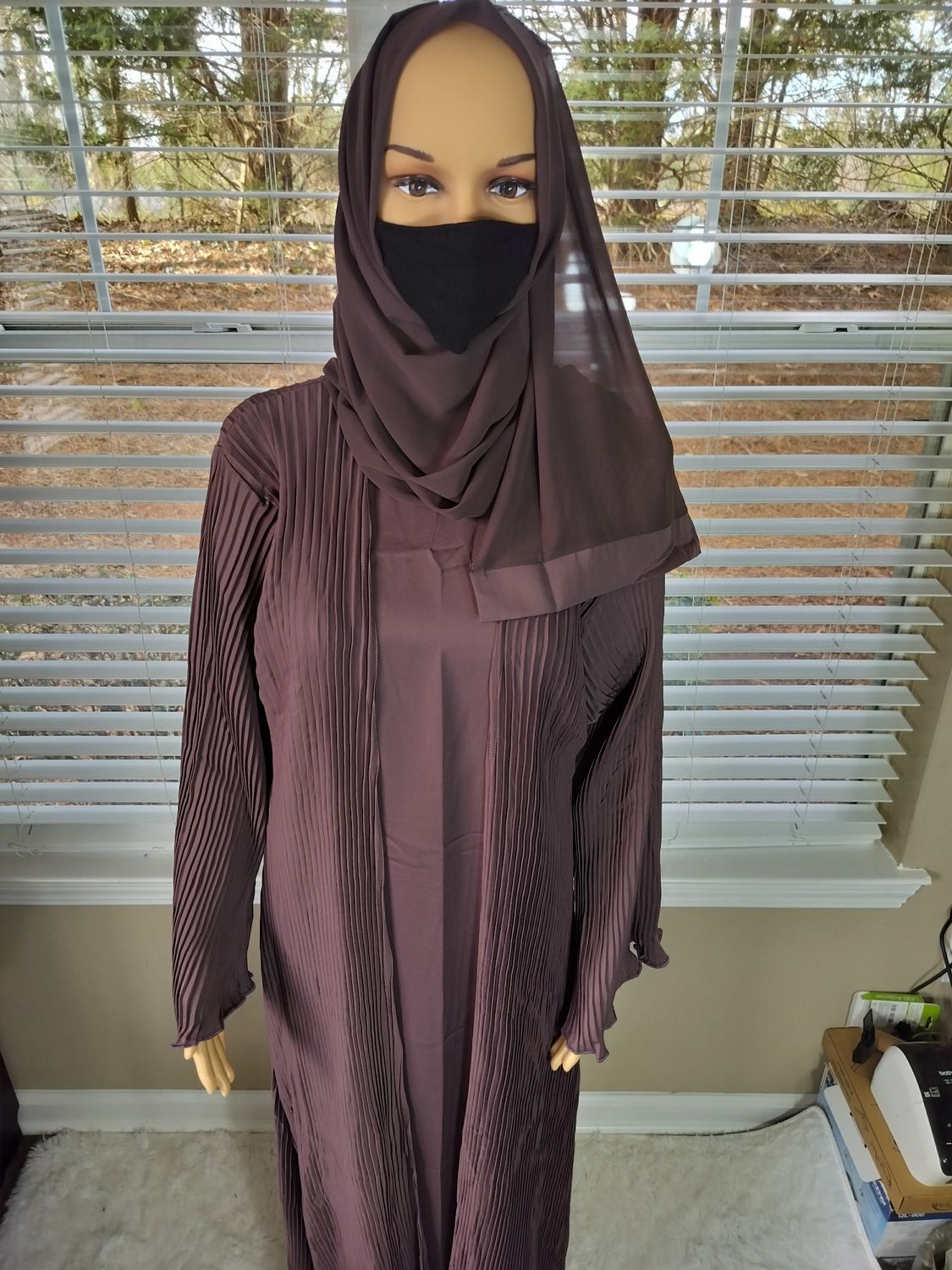 Rum Raisin Modest Dubai Abaya