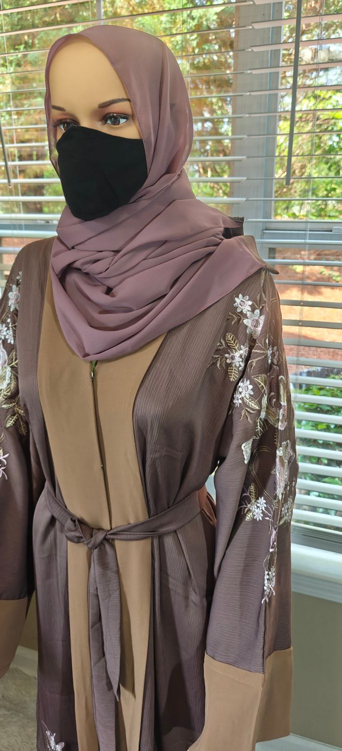 Raisin Floral Modest Dubai Abaya