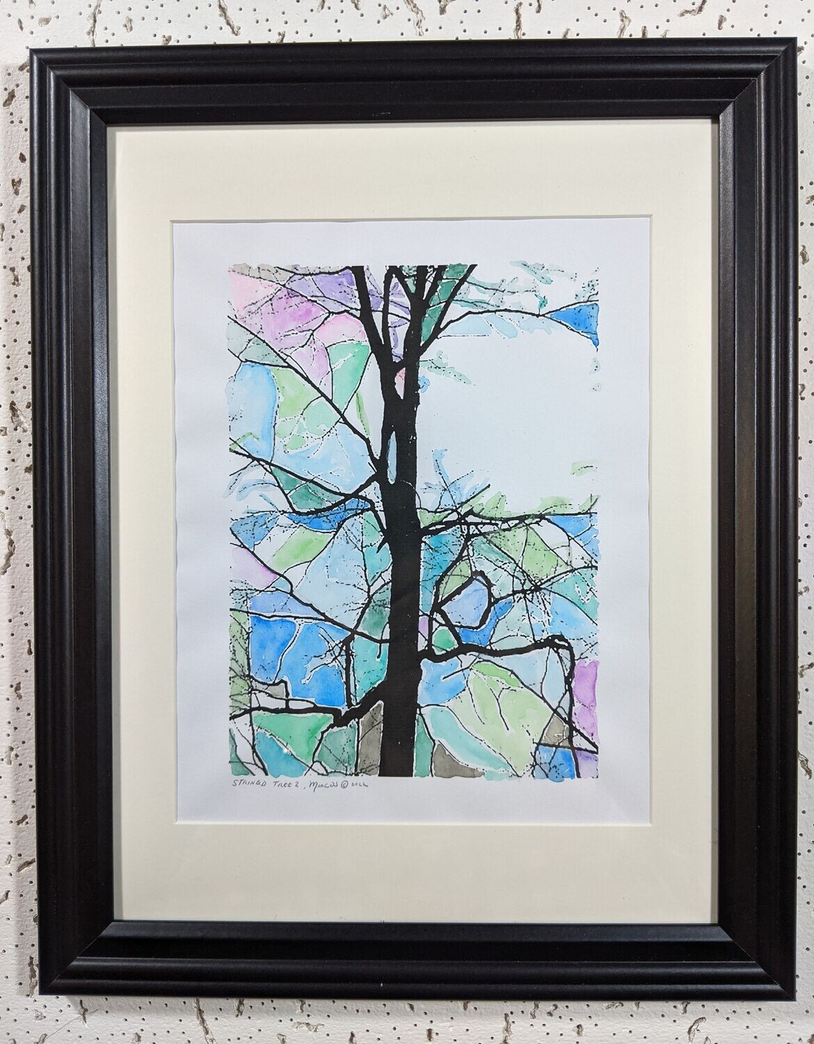 Stained Tree 2, framed, by Marcos Smyth