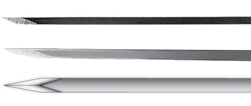 Myringotomy Knives & Blades, Flat Shaft Angled