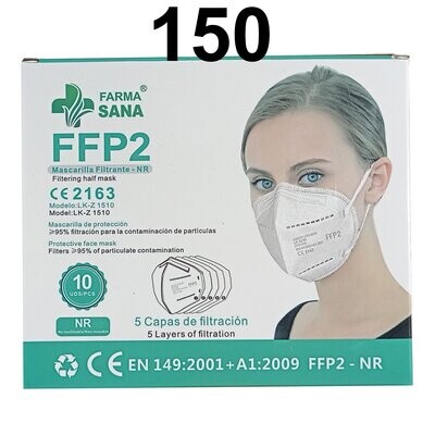 LOTE 150 mascarillas - blanco