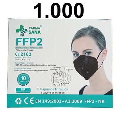 LOTE 1.000 mascarillas - negro