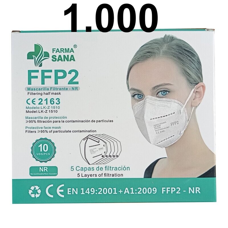 LOTE 1.000 mascarillas - blanco