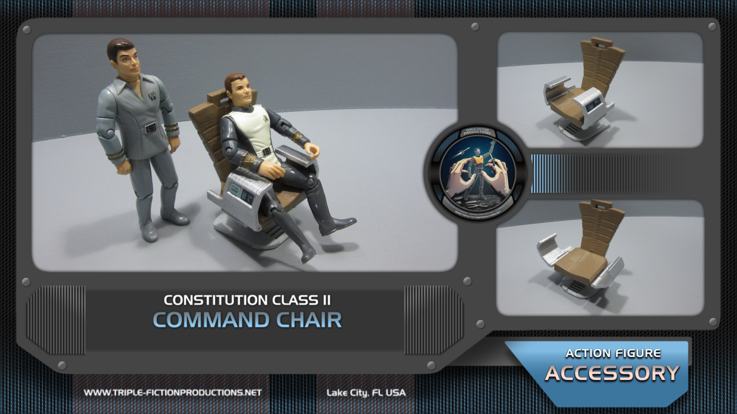 Constitution Class II - 4.5&quot; Scale - Command Chair