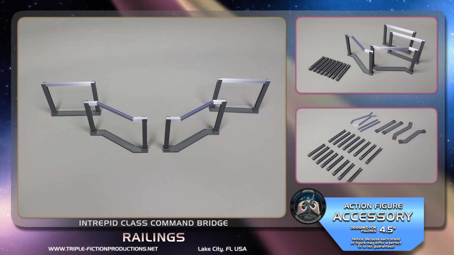 Intrepid Class - 4.5&quot; Scale - Command Bridge Railings