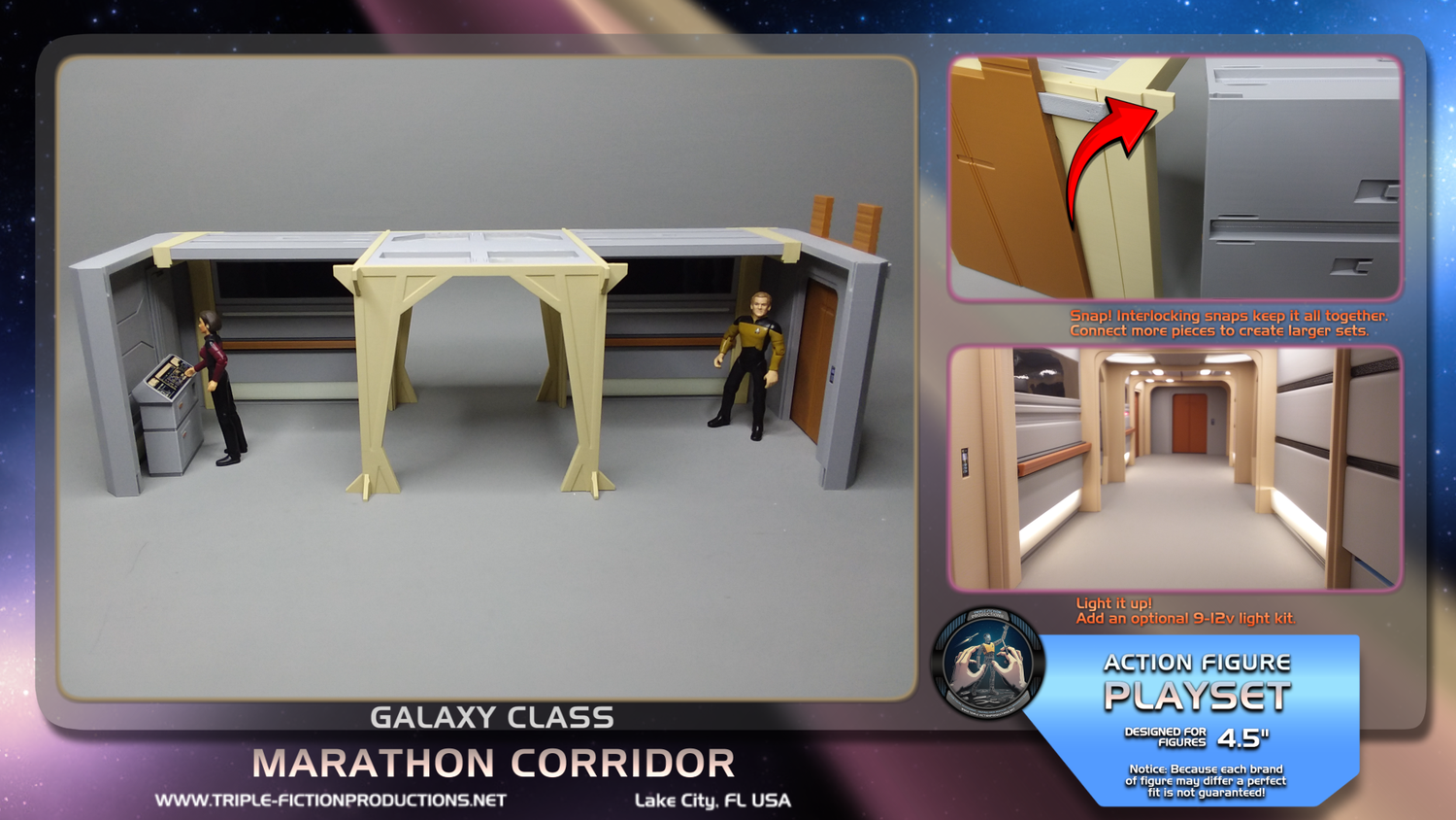 Galaxy Class - 4.5&quot; Scale - Marathon Corridor Complete Section