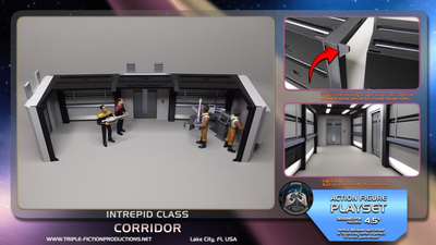Intrepid Class - 4.5&quot; Scale - Corridor Complete Section