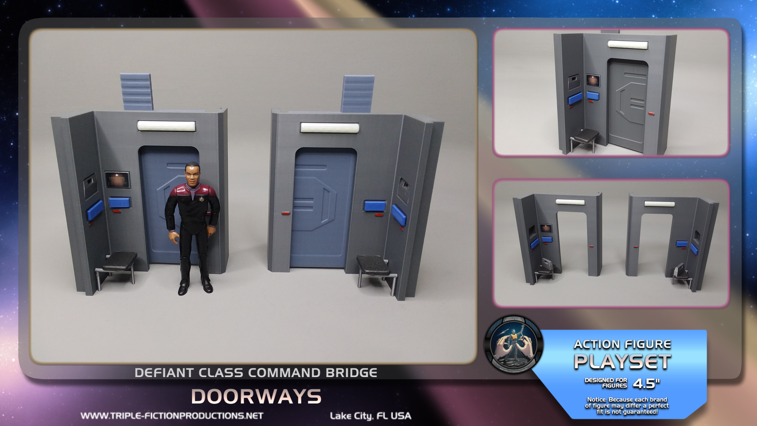 Defiant Class - 4.5&quot; Scale - Command Bridge Doorways