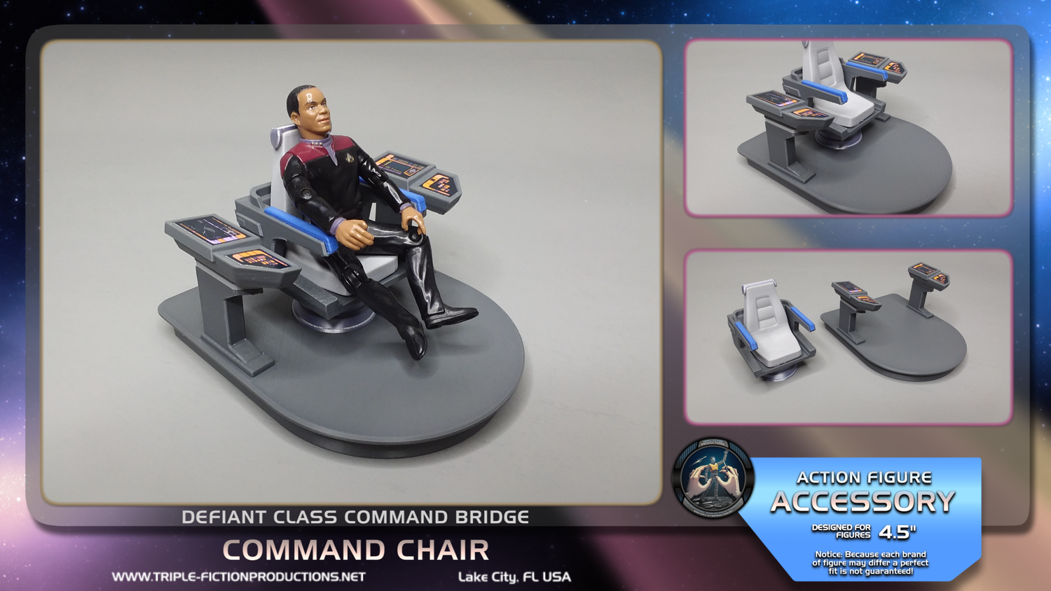 Defiant Class - 4.5&quot; Scale - Captain&#39;s Chair MK2