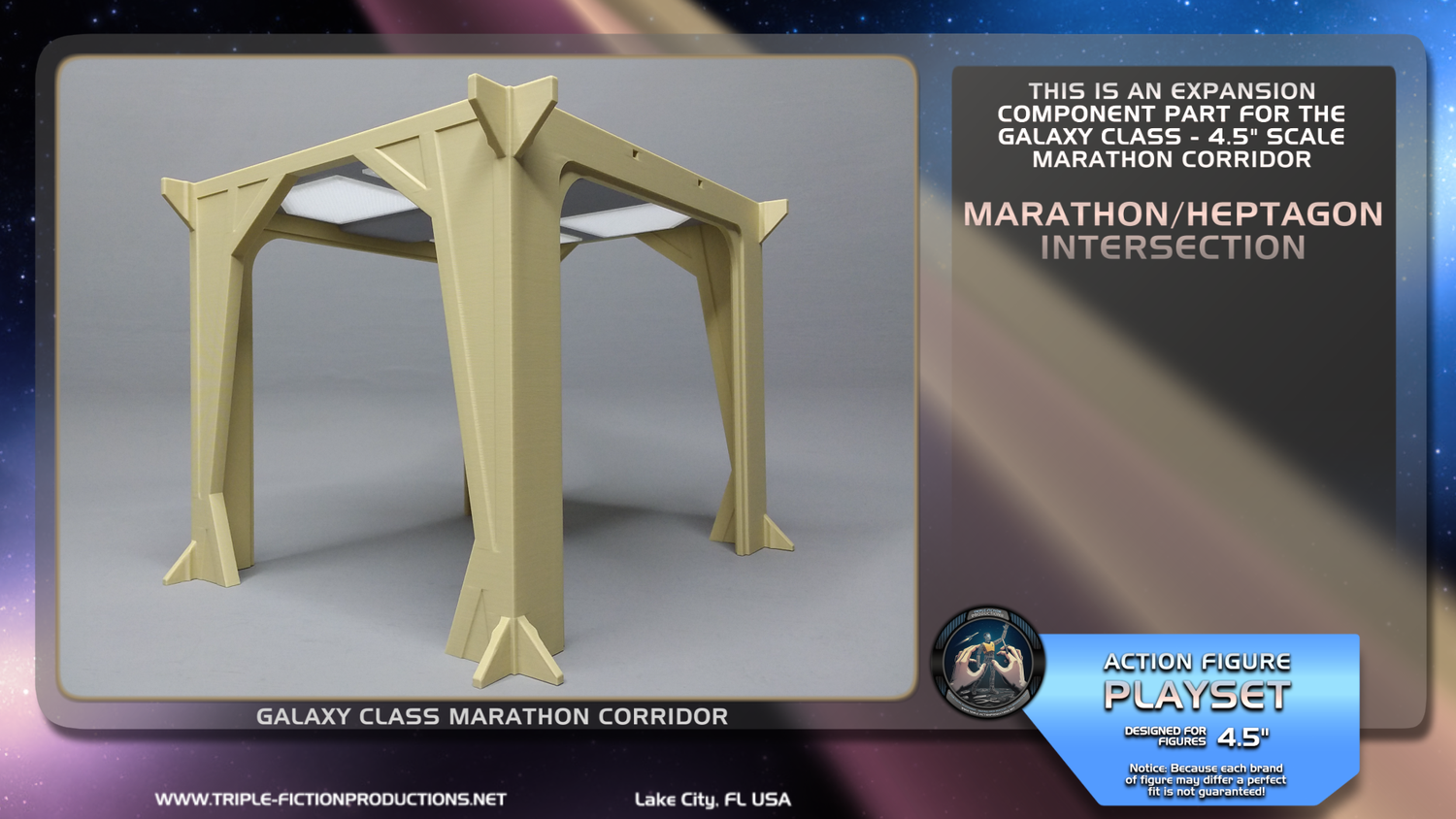 Galaxy Class - 4.5&quot; Scale - Marathon Corridor Marathon/Heptagon Intersection